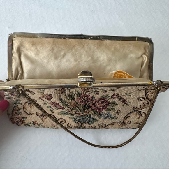 Walborg Vintage 50s W. Germany Tapestry Handbag Clutch - Picture 7 of 16
